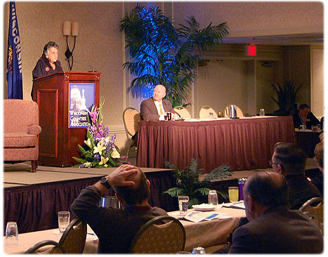Chief Justice Shirley S. Abrahamson addressed members of the Wisconsin Counties Association