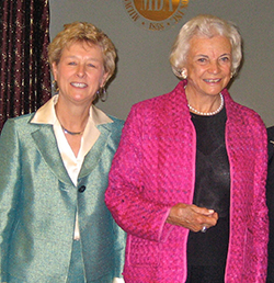 Justice Ann Walsh Bradley with Sandra Day O'Connor