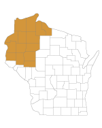 map showing counties in Circuit Court District 10