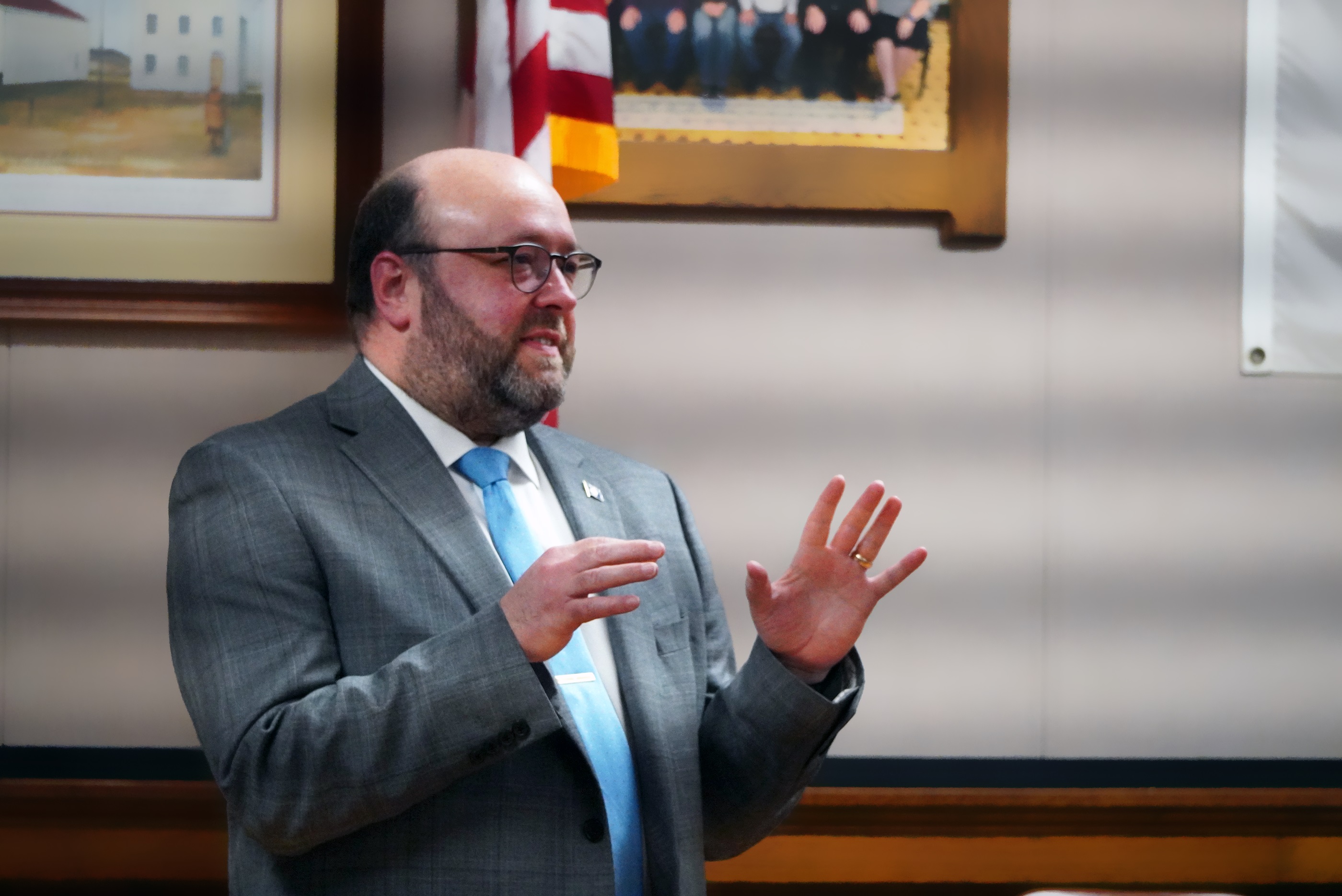 The meeting was held in the historic Lafayette County courthouse
