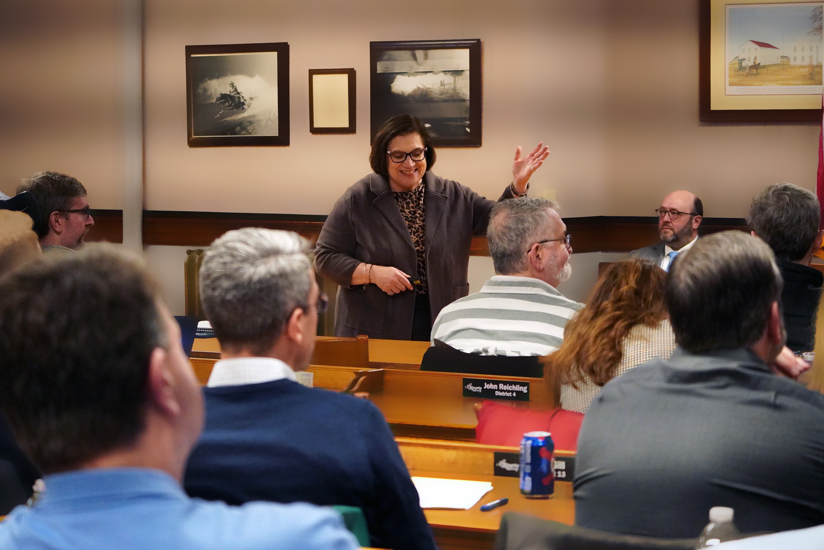 The meeting was held in the historic Lafayette County courthouse