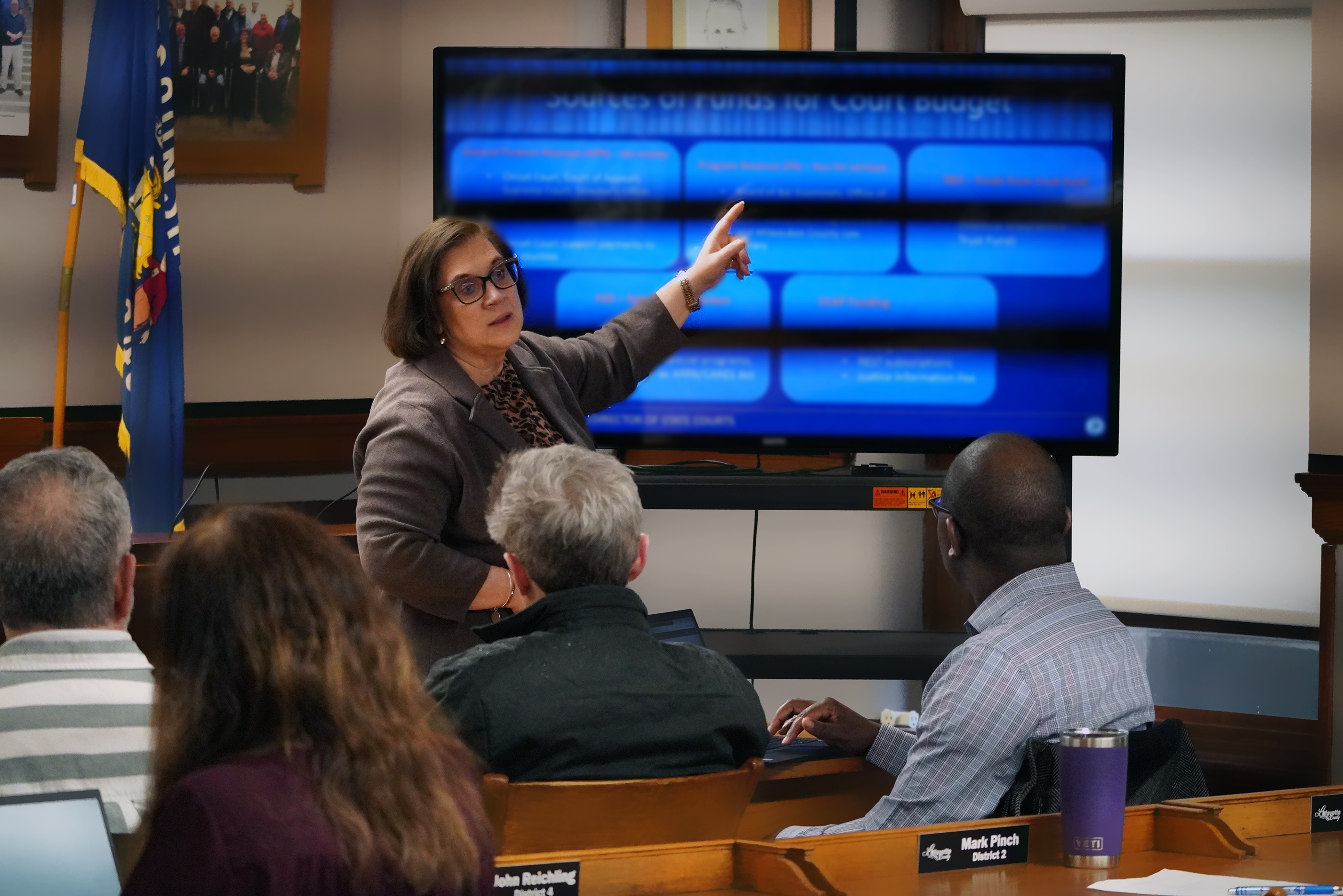 The meeting was held in the historic Lafayette County courthouse