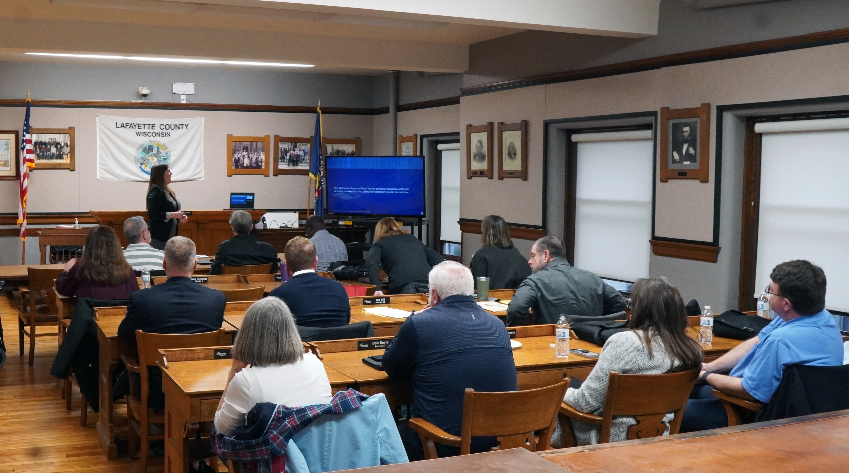 The meeting was held in the historic Lafayette County courthouse
