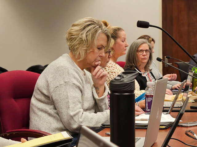 The event included a tour of the Juneau County courtroom that was recently updated with new technology