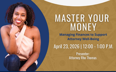 Free OLR webinar to focus on financial well-being for lawyers