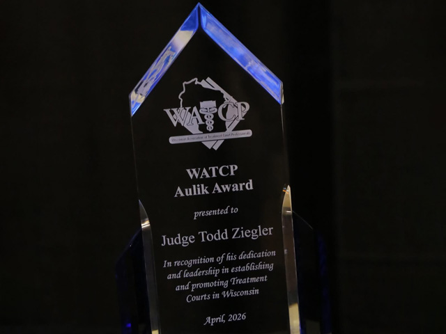 Monroe County Circuit Court Judge Todd Ziegler was recognized this month with the state’s top honor for problem-solving courts.