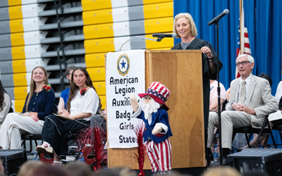 Chief Justice Karofsky encourages Badger Girls State participants to lead