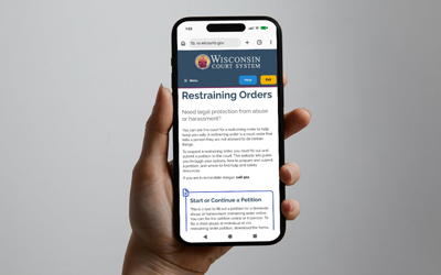 The new statewide Restraining Order Portal gives petitioners a plain-language, mobile-friendly way to prepare and file domestic abuse and harassment temporary restraining order petitions.