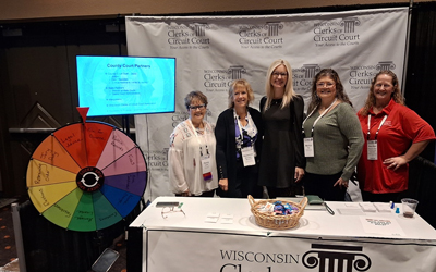 Penny Carter, Forest County; Rebecca Matoska-Mentink, Kenosha County; Miranda Christensen, Adams County; Monica Paz, Waukesha County; and Stacy Kleist, Richland County