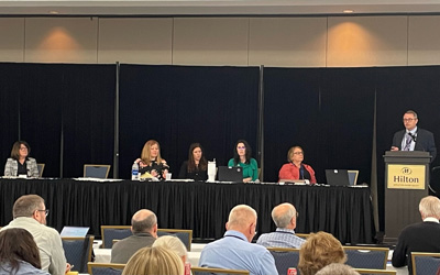 About 100 judges attended the 2023 Criminal Law & Sentencing Institute held May 10-12 in Appleton. Dr. Erik Knudson, Associate Medical Director at Mendota Mental Health Institute, was among presenters during a session on the State Department of Human Services Process. 