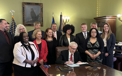 Gov. Evers signs the judicial security package into law